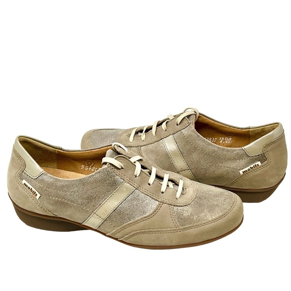 Mephisto women's Mobils Fedra Leather Lace Up Walking Shoes size 8